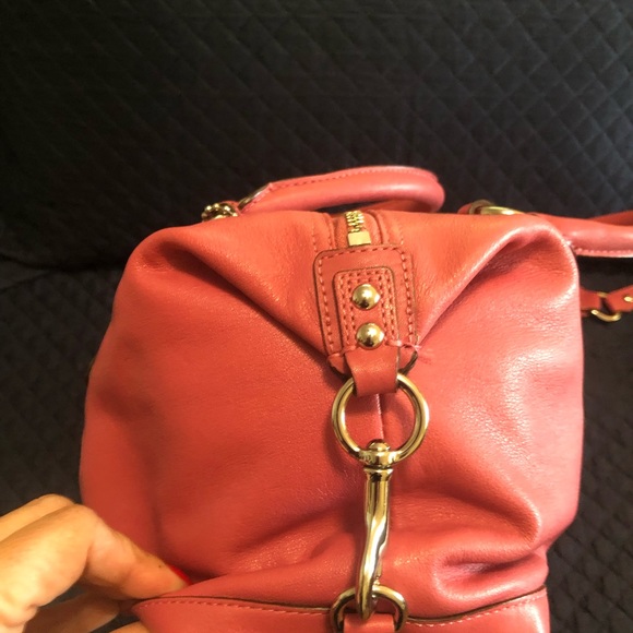 Coach Sabrina Madison Salmon Satchel Bag with Strap and Matching Wallet - Picture 5 of 14